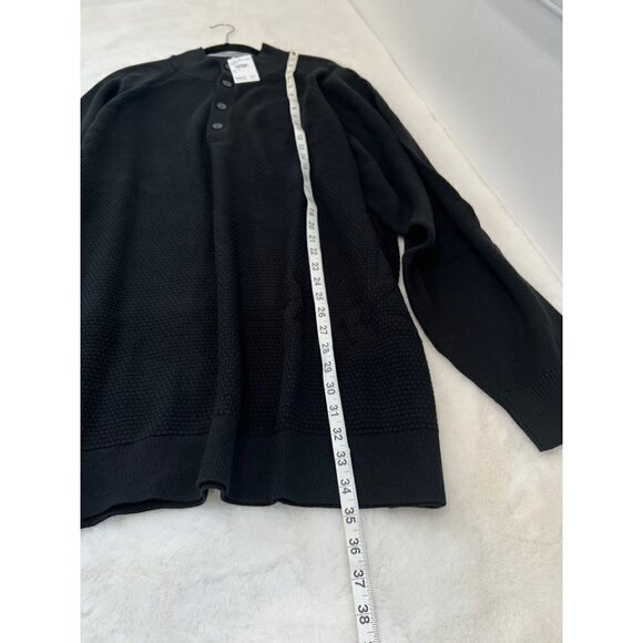 NWT Cutter & Buck Size 5XB/5TG Soft Yarn Reuben Button Mock Long Sleeve Sweater - Picture 5 of 13